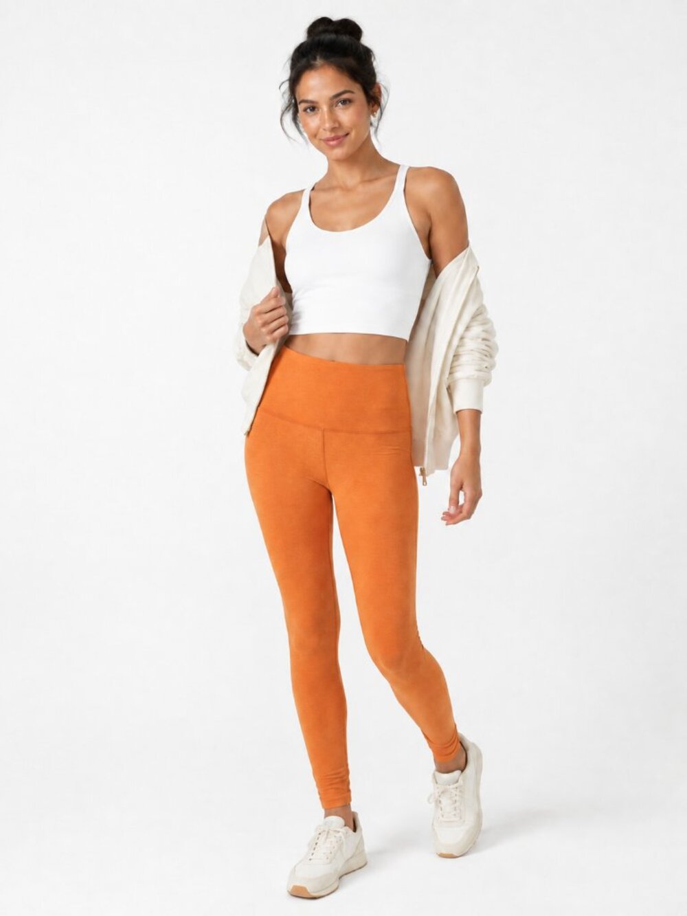 Beyond Yoga Caught In The Midi Leggings Orange Size M Studio Activewear